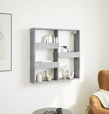 VidaXL Wandkast 80x15x80 cm bewerkt hout betongrijs