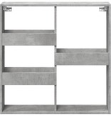 VidaXL Wandkast 80x15x80 cm bewerkt hout betongrijs