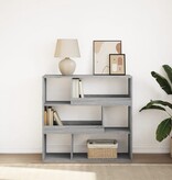 VidaXL Boekenkast / kamerscherm 100x33x94,5 cm grijs sonoma eiken