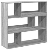 VidaXL Boekenkast / kamerscherm 100x33x94,5 cm grijs sonoma eiken