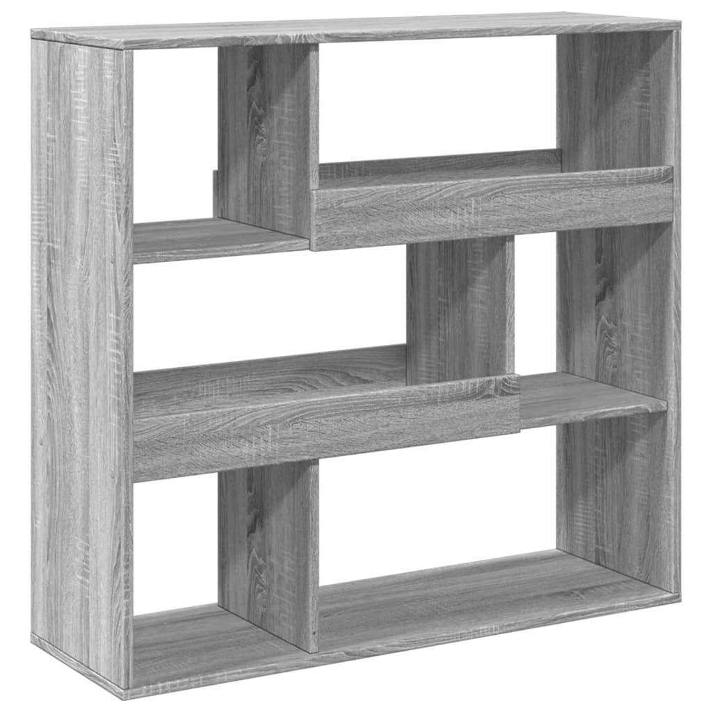 VidaXL Boekenkast / kamerscherm 100x33x94,5 cm grijs sonoma eiken