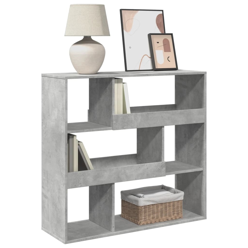 VidaXL Boekenkast / kamerscherm 100x33x94,5 cm betongrijs