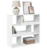 VidaXL Boekenkast/kamerscherm 100x33x94,5 cm wit