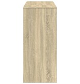 VidaXL Bartafel met schap 124x46x103,5 cm hout sonoma eikenkleur