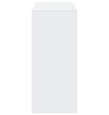 VidaXL Bartafel met schap 124x46x103,5 cm bewerkt hout wit