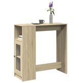 VidaXL Bartafel met rekken 101x40x103,5 cm hout sonoma eikenkleur