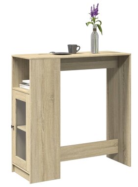 VidaXL Bartafel met rekken 101x40x103,5 cm hout sonoma eikenkleur