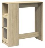 VidaXL Bartafel met rekken 101x40x103,5 cm hout sonoma eikenkleur