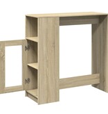 VidaXL Bartafel met rekken 101x40x103,5 cm hout sonoma eikenkleur