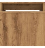 VidaXL Salontafel 100x48x40 cm bewerkt hout artisanaal eikenkleurig