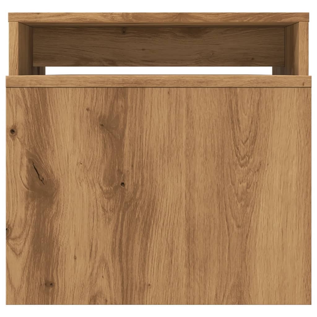 VidaXL Salontafel 100x48x40 cm bewerkt hout artisanaal eikenkleurig