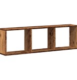 VidaXL Wandkast 100x16x30 cm bewerkt hout oud houtkleurig