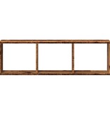 VidaXL Wandkast 100x16x30 cm bewerkt hout oud houtkleurig
