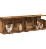 VidaXL Wandkast 100x20x30 cm bewerkt hout oud houtkleurig