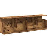 VidaXL Wandkast 100x20x30 cm bewerkt hout oud houtkleurig
