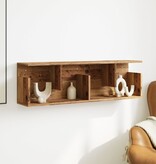 VidaXL Wandkast 100x20x30 cm bewerkt hout oud houtkleurig