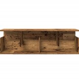 VidaXL Wandkast 100x20x30 cm bewerkt hout oud houtkleurig