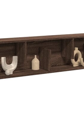 VidaXL Wandkast 100x20x30 cm bewerkt hout bruin eikenkleur
