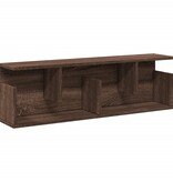 VidaXL Wandkast 100x20x30 cm bewerkt hout bruin eikenkleur