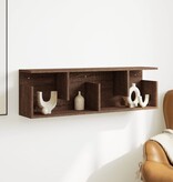 VidaXL Wandkast 100x20x30 cm bewerkt hout bruin eikenkleur