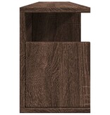 VidaXL Wandkast 100x20x30 cm bewerkt hout bruin eikenkleur