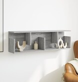 VidaXL Wandkast 100x20x30 cm bewerkt hout grijs sonoma eikenkleurig