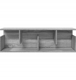 VidaXL Wandkast 100x20x30 cm bewerkt hout grijs sonoma eikenkleurig