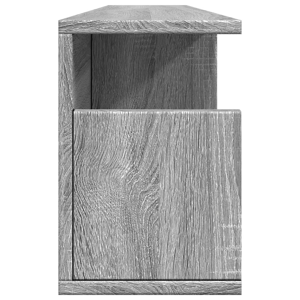 VidaXL Wandkast 100x20x30 cm bewerkt hout grijs sonoma eikenkleurig
