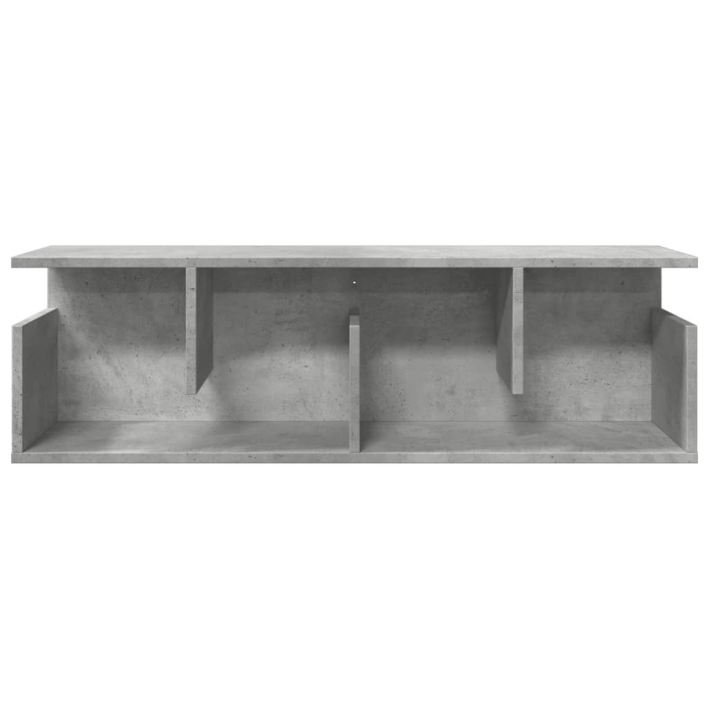 VidaXL Wandkast 100x20x30 cm bewerkt hout betongrijs
