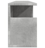 VidaXL Wandkast 100x20x30 cm bewerkt hout betongrijs