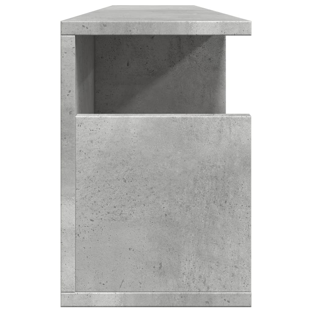 VidaXL Wandkast 100x20x30 cm bewerkt hout betongrijs