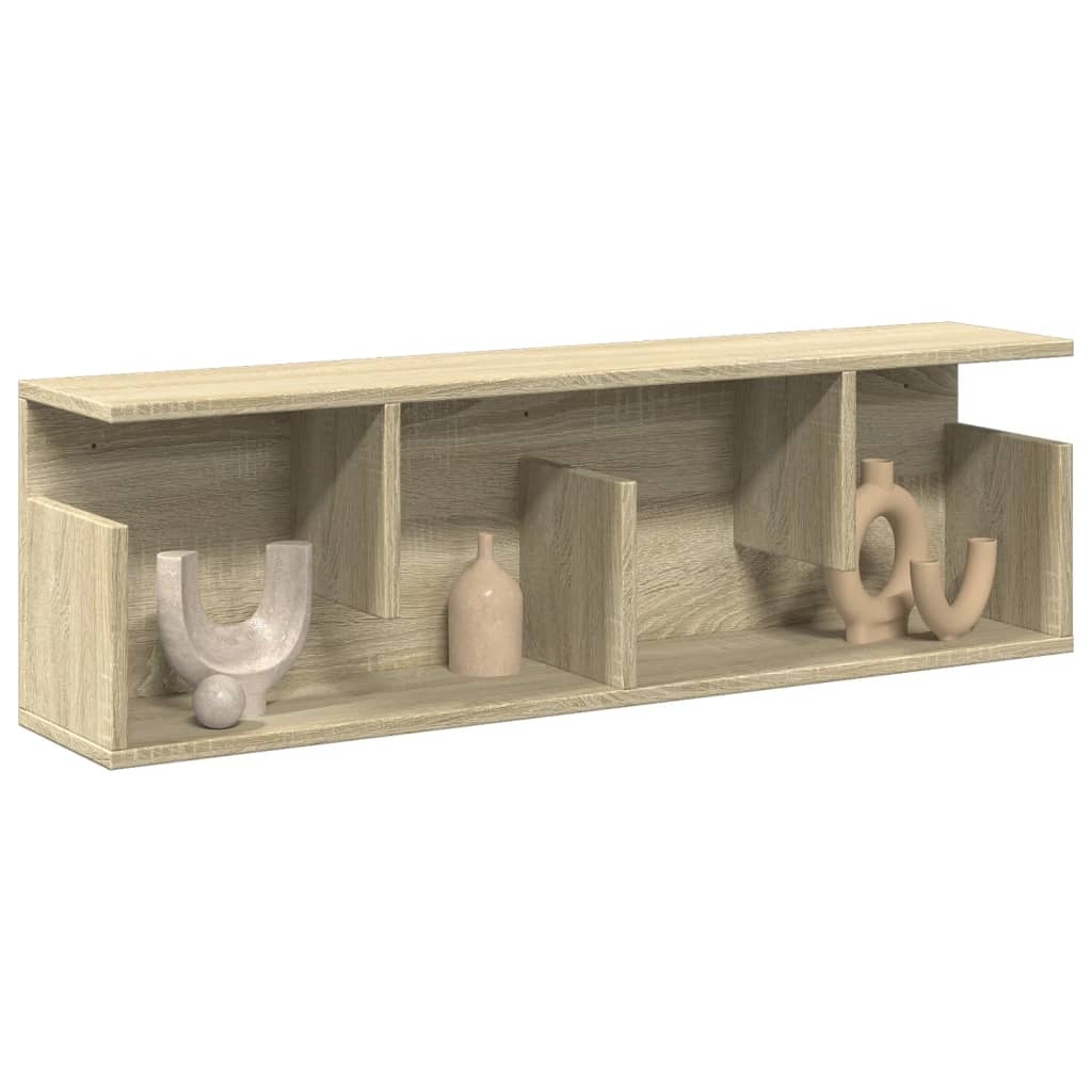 VidaXL Wandkast 100x20x30 cm bewerkt hout sonoma eikenkleurig