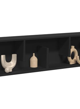 VidaXL Wandkast 100x20x30 cm bewerkt hout zwart