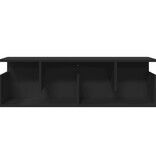 VidaXL Wandkast 100x20x30 cm bewerkt hout zwart