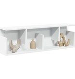 VidaXL Wandkast 100x20x30 cm bewerkt hout wit