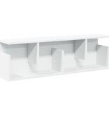 VidaXL Wandkast 100x20x30 cm bewerkt hout wit