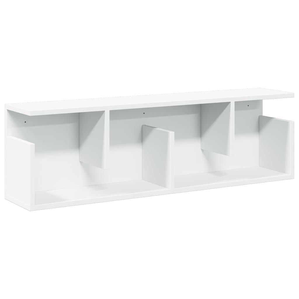 VidaXL Wandkast 100x20x30 cm bewerkt hout wit