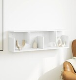 VidaXL Wandkast 100x20x30 cm bewerkt hout wit