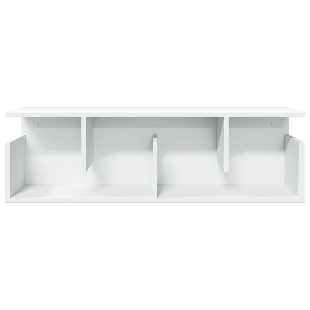 VidaXL Wandkast 100x20x30 cm bewerkt hout wit