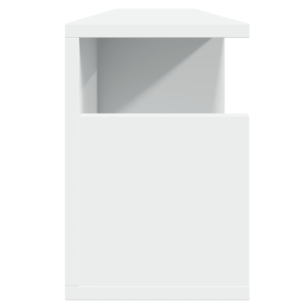 VidaXL Wandkast 100x20x30 cm bewerkt hout wit
