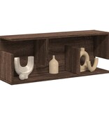 VidaXL Wandkast 80x20x30 cm bewerkt hout bruin eikenkleur