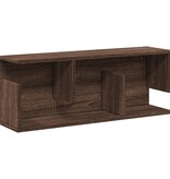VidaXL Wandkast 80x20x30 cm bewerkt hout bruin eikenkleur