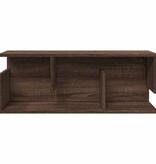 VidaXL Wandkast 80x20x30 cm bewerkt hout bruin eikenkleur
