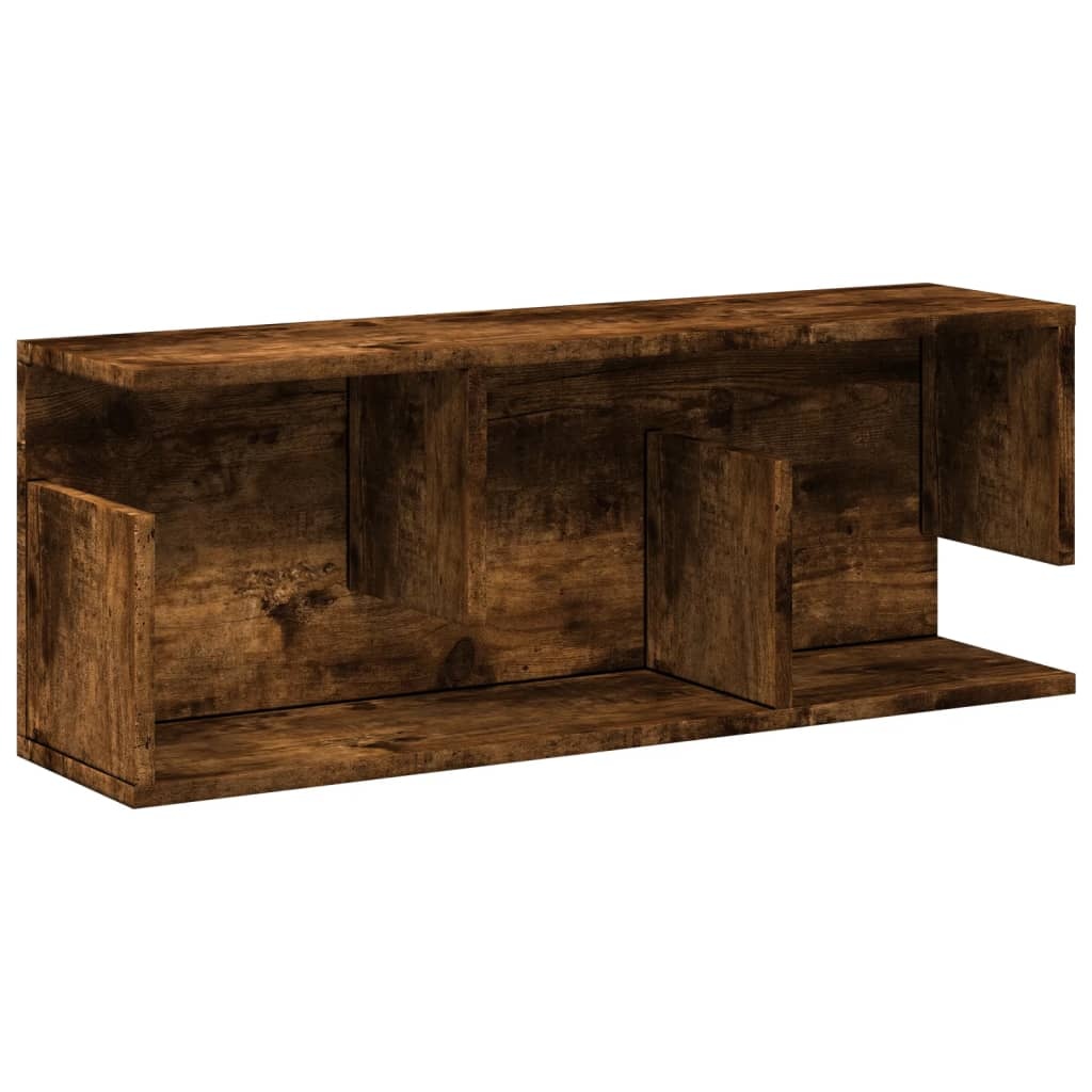 VidaXL Wandkast 80x20x30 cm bewerkt hout gerookt eikenkleurig