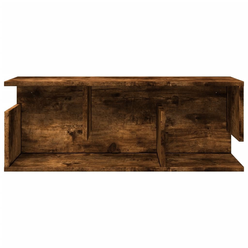 VidaXL Wandkast 80x20x30 cm bewerkt hout gerookt eikenkleurig