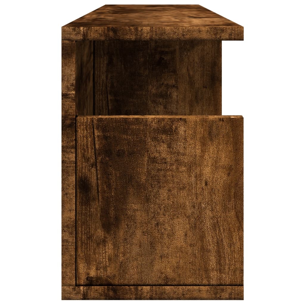 VidaXL Wandkast 80x20x30 cm bewerkt hout gerookt eikenkleurig