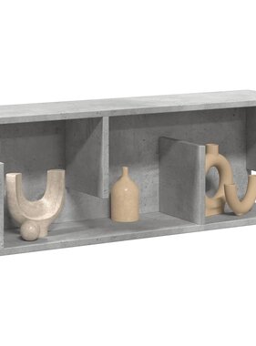 VidaXL Wandkast 80x20x30 cm bewerkt hout betongrijs
