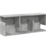 VidaXL Wandkast 80x20x30 cm bewerkt hout betongrijs
