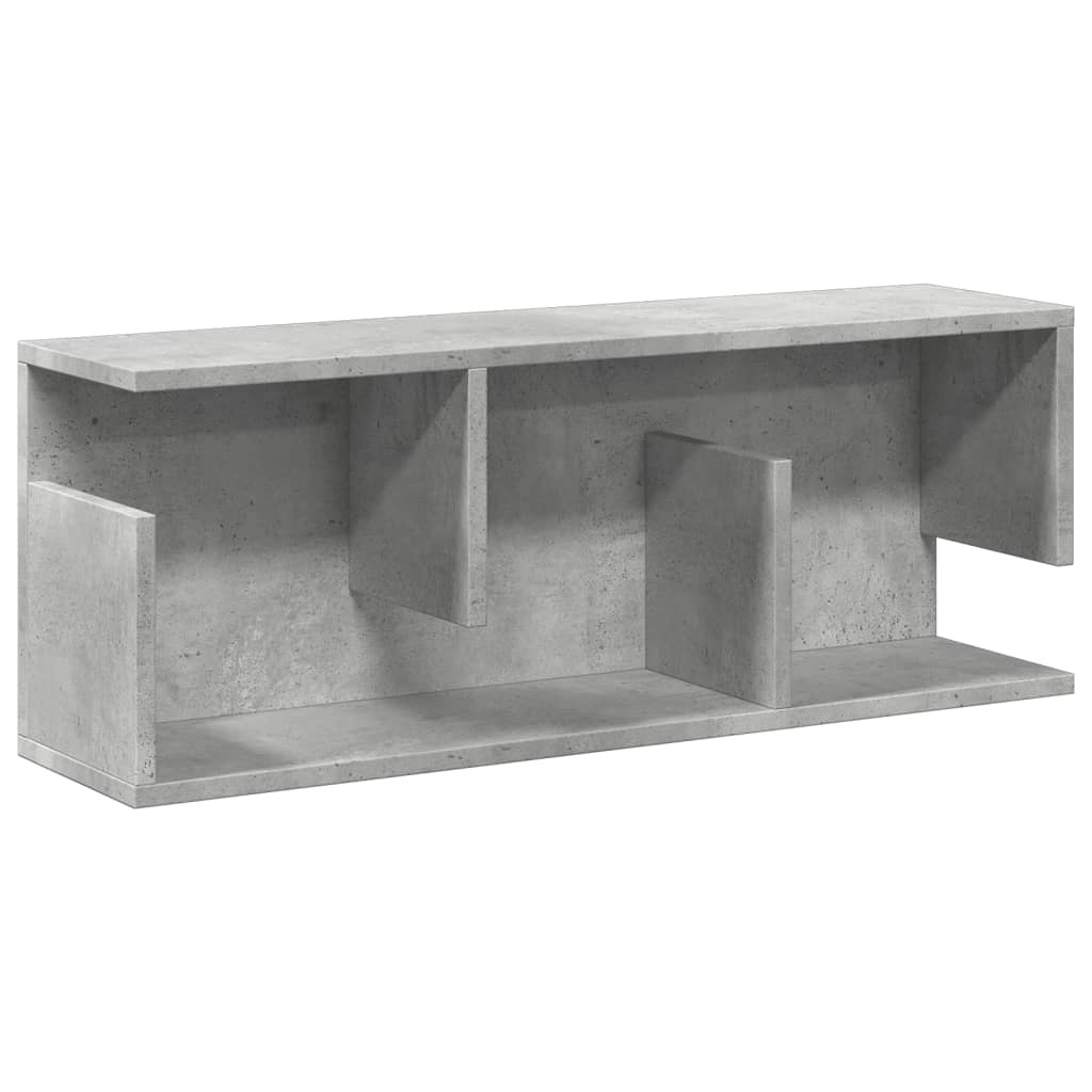 VidaXL Wandkast 80x20x30 cm bewerkt hout betongrijs