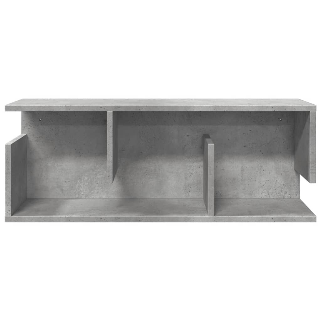 VidaXL Wandkast 80x20x30 cm bewerkt hout betongrijs
